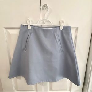 LOFT Light Blue Skater Skirt | XS